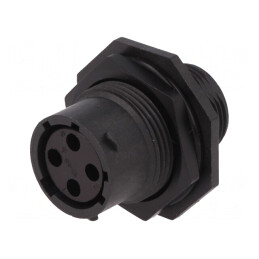 Conector Circular de Panou cu Piuliță Frontală | Electronic-mag.ro | Componente Electronice