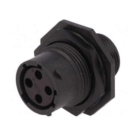 Conector Circular de Panou cu Piuliță Frontală | Electronic-mag.ro | Componente Electronice