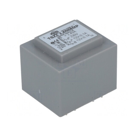 Transformator încapsulat 2,4VA 230V AC la 12V 100mA | Electronic-mag.ro | Componente Electronice
