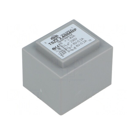 Transformator Încapsulat 2,4VA 230V AC 6V 200mA PCB | Electronic-mag.ro | Componente Electronice