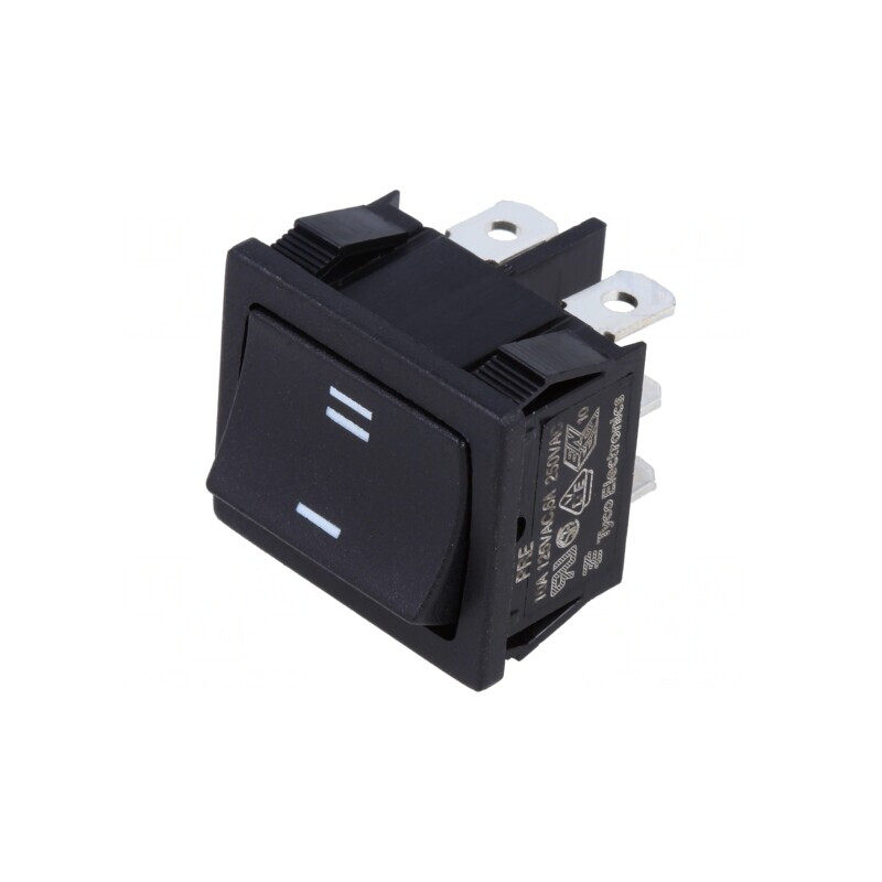 Comutator Basculant Negru ON-ON 6A 250V | Electronic-mag.ro | Componente Electronice