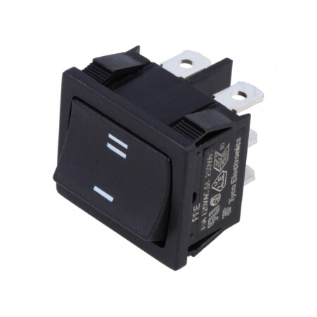 Comutator Basculant Negru ON-ON 6A 250V | Electronic-mag.ro | Componente Electronice