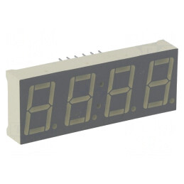Afișaj LED 7 Segmente 14mm 4 Digits Verde | Electronic-mag.ro | Componente Electronice