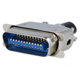 Conector: Centronics; mufă; tată; PIN: 24; lipire; pe cablu; drept