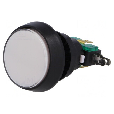 Comutator apăsare alb SPDT 10A 250VAC | Electronic-mag.ro | Componente Electronice