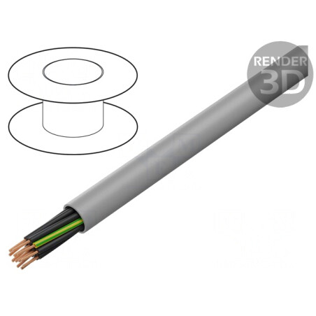Cablu HELUCONTROL JZ-520 HMH 7G1mm2 neecranat 300V/500V Cu | Electronic-mag.ro | Componente Electronice