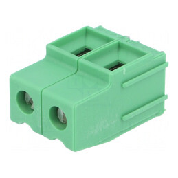 Regletă Conexiuni PCB 90° 10,16mm 2 Piste | Electronic-mag.ro | Componente Electronice