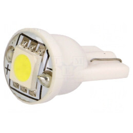 Lampă LED Auto Alb Neutru 12V 22lm 0,24W T10 W5W | Electronic-mag.ro | Componente Electronice