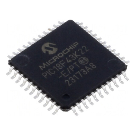 Microcontroler PIC 64MHz 2,3-5,5V SMD TQFP44 | Electronic-mag.ro | Componente Electronice