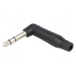 Mufă Jack 6,3mm Stereo 90° Pe Cablu