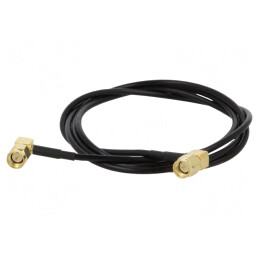 Cablu SMA 50Ω 1m Negru în unghi | Electronic-mag.ro | Componente Electronice