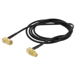 Cablu RP-SMA 50Ω 1m Unghi Negru