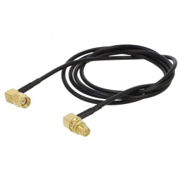 Cablu RP-SMA 50Ω 1m Unghi Negru | Electronic-mag.ro | Componente Electronice