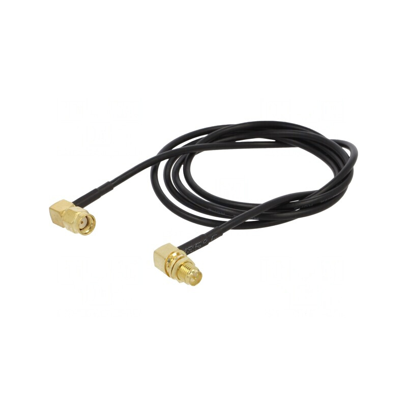 Cablu RP-SMA 50Ω 1m Unghi Negru | Electronic-mag.ro | Componente Electronice