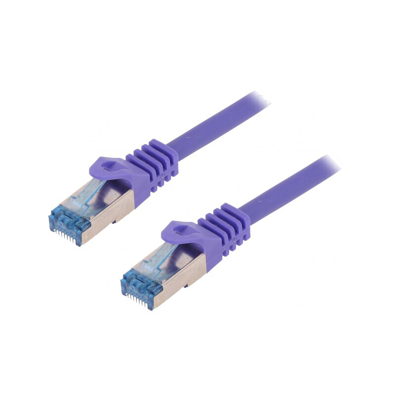 Cablu Patch S/FTP Cat6a Cupru LSZH Violet 3m | Electronic-mag.ro | Componente Electronice