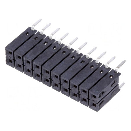 Soclu pini mamă 2x10 2,54mm THT 8,5mm | Electronic-mag.ro | Componente Electronice