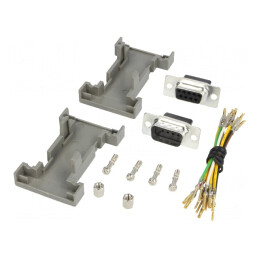 Adaptor D-Sub 9pin Tată-Mamă | Electronic-mag.ro | Componente Electronice