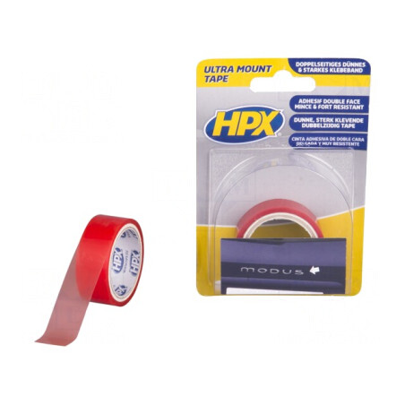 Bandă de Fixare Dublă Transparentă 19mm x 1,5m | Electronic-mag.ro | Componente Electronice