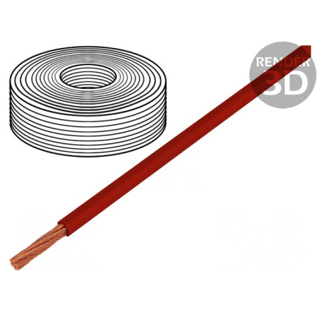 Cablu Electric Cupru Izolat PVC Roșu 6mm² 450V/750V | Electronic-mag.ro | Componente Electronice