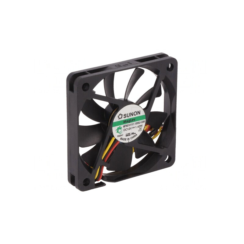 Ventilator axial 12VDC 60x60x10mm 27,55m3/h 28,5dBA | Electronic-mag.ro | Componente Electronice