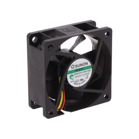 Ventilator axial 24VDC 60x60x25mm 45,63m3/h 27dBA | Electronic-mag.ro | Componente Electronice