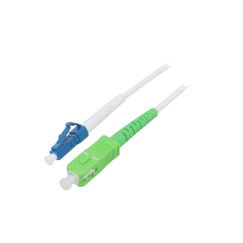 Patch cord fibră optică OS2 LC/UPC-SC/APC 3m alb | Electronic-mag.ro | Componente Electronice Patch cord fibră optică OS2 LC/UPC-SC/APC 3m alb | Electronic-mag.ro | Componente Electronice