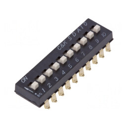 Comutator DIP-SWITCH 10 Secțiuni ON-OFF 24VDC | Electronic-mag.ro | Componente Electronice