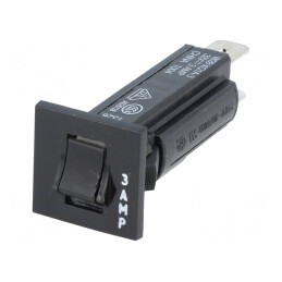Întrerupător Supracurent 250VAC 32VDC 3A SPST-NC | Electronic-mag.ro | Componente Electronice