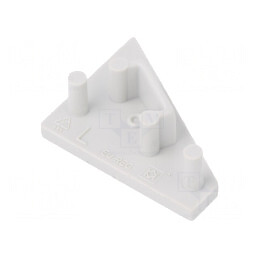 Obturator Gri pentru Profile LED, 20 Bucăți ABS CORNER10 | Electronic-mag.ro | Componente Electronice