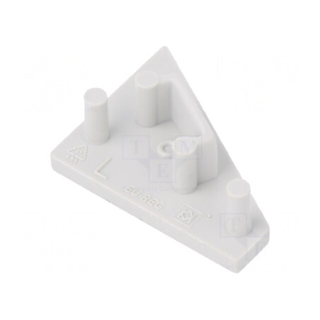 Obturator Gri pentru Profile LED, 20 Bucăți ABS CORNER10 | Electronic-mag.ro | Componente Electronice