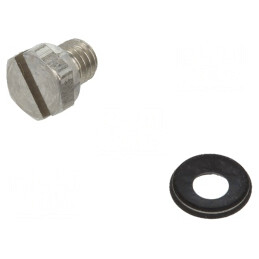Obturator oțel inoxidabil cu garnitură cauciuc NBR M3 | Electronic-mag.ro | Componente Electronice