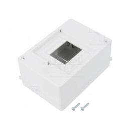 Carcasă pentru aparatură modulară IP20 albă 4 module 400V | Electronic-mag.ro | Componente Electronice