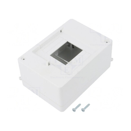 Carcasă pentru aparatură modulară IP20 albă 4 module 400V | Electronic-mag.ro | Componente Electronice