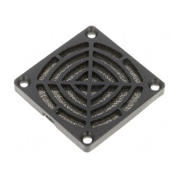 Filtru Plastic Ø60mm Negru cu Șurub | Electronic-mag.ro | Componente Electronice