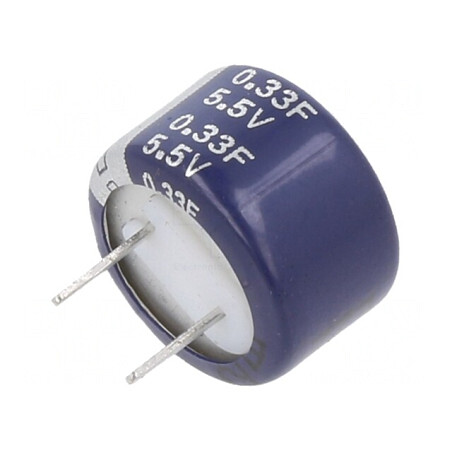 Supercondensator THT 330mF 5.5V 13.5x8.3mm | Electronic-mag.ro | Componente Electronice