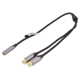 Cablu Audio Jack 3,5mm la RCA Aurit 0,3m | Electronic-mag.ro | Componente Electronice