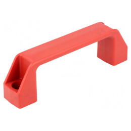 Manetă tehnopolimer roșie 41mm 137mm 26mm | Electronic-mag.ro | Componente Electronice
