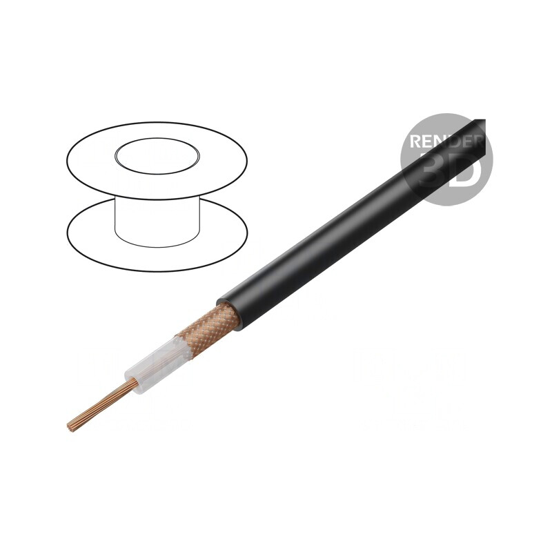 Cablu Coaxial RG213 Cu LSZH Negru 10,3mm Eca | Electronic-mag.ro | Componente Electronice Cablu Coaxial RG213 Cu LSZH Negru 10,3mm Eca | Electronic-mag.ro | Componente Electronice