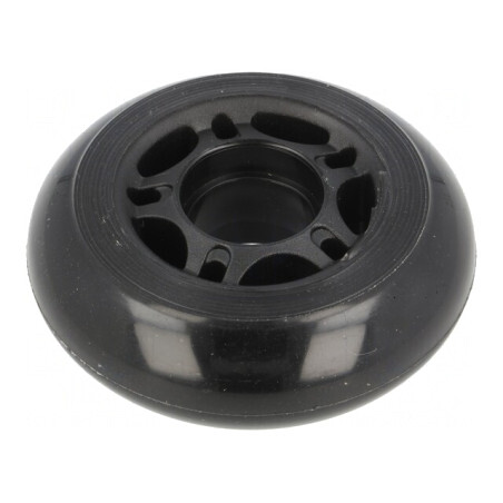 Ax neagră cu împingere 70mm poliuretan | Electronic-mag.ro | Componente Electronice