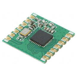 Modul RF emițător-receptor FM 433,92MHz SPI SMD | Electronic-mag.ro | Componente Electronice