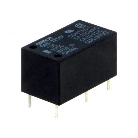 Releu Electromagnetic DPST-NO 5VDC 5A | Electronic-mag.ro | Componente Electronice