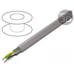 Cablu UNITRONIC® LiHCH 2x2x0,75mm2 LSZH 60V Gri-Bej