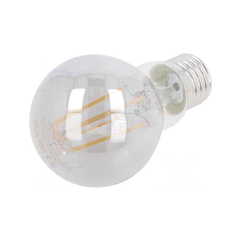 Lampă LED gri E27 8W 2700K | Electronic-mag.ro | Componente Electronice