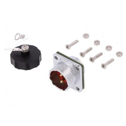 Soclu Tată IP67 25A 500V Aurit 4mm2 | Electronic-mag.ro | Componente Electronice