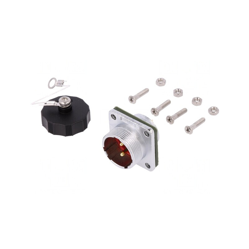 Soclu Tată IP67 25A 500V Aurit 4mm2 | Electronic-mag.ro | Componente Electronice