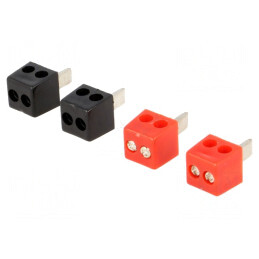 Conector Difuzoare 2,5mm2 Aurit Mufă Tată Înșurubare | Electronic-mag.ro | Componente Electronice