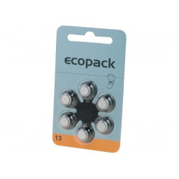 Baterie Zinc-Aer 1.4V AC13 270mAh Set 6 Bucăți | Electronic-mag.ro | Componente Electronice