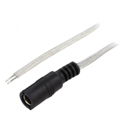 Cablu Electric Transparent 2x0,5mm2 2m DC 5,5/2,1 | Electronic-mag.ro | Componente Electronice