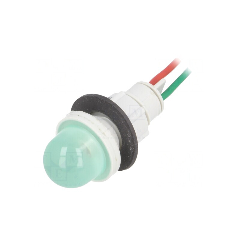 Lampa de Control LED Verde 24V Ø13mm | Electronic-mag.ro | Componente Electronice