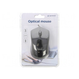 Mouse optic USB negru cu cablu 1,35m 3 butoane | Electronic-mag.ro | Componente Electronice